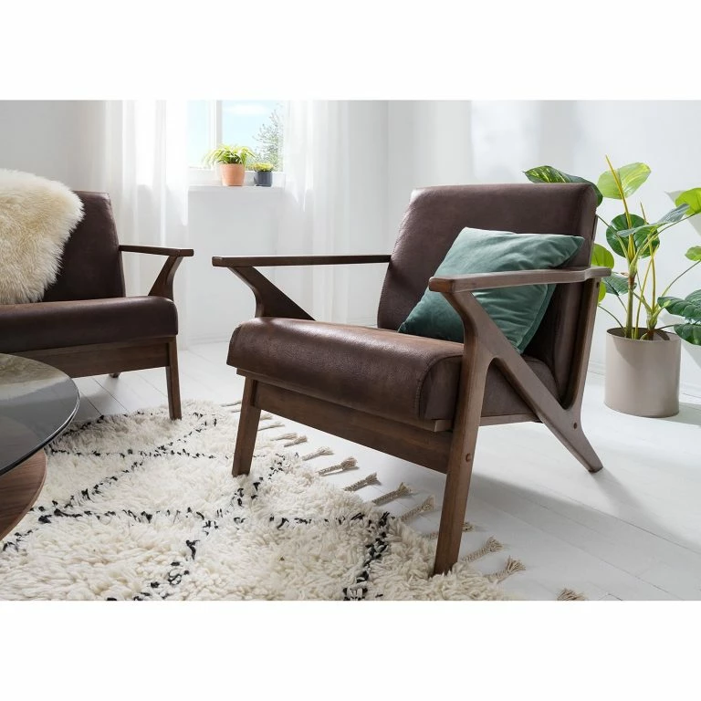 Loftscape Mørteens Fauteuil Coop I – Aspect Cuir Vieilli