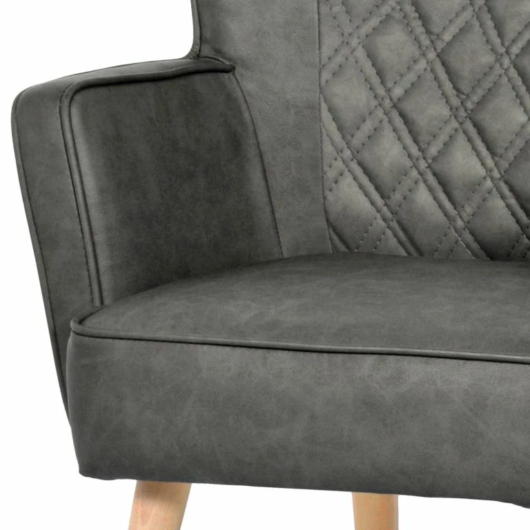 Loftscape Mørteens Fauteuil Cristalina V – Aspect Cuir Vieilli – Avec Accoudoirs