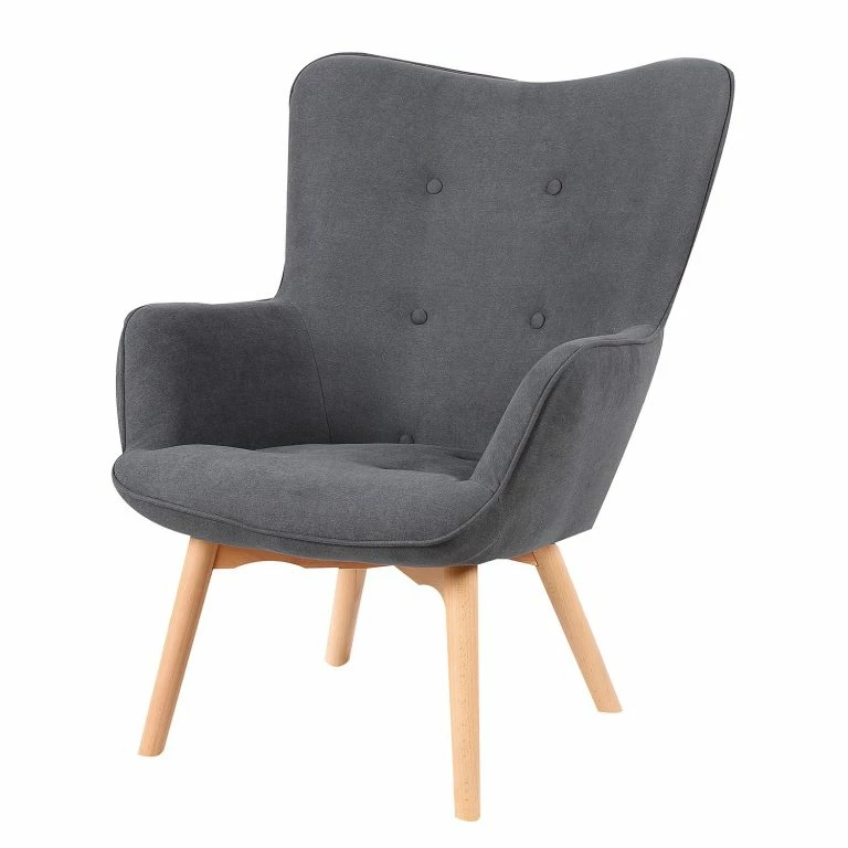 Loftscape Mørteens Fauteuil Kausala – Tissu – Avec Repose-pieds