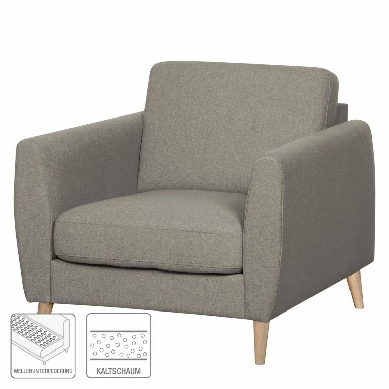 Loftscape Mørteens Fauteuil Kustavi – Tissu Structuré – Beige