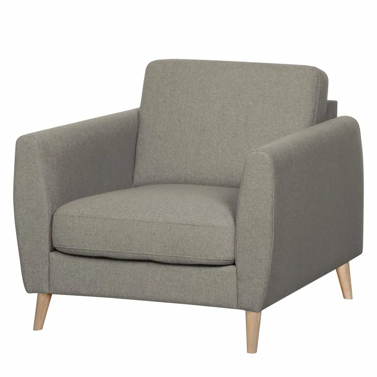 loftscape Mørteens Fauteuil Kustavi – Tissu structuré – Beige
