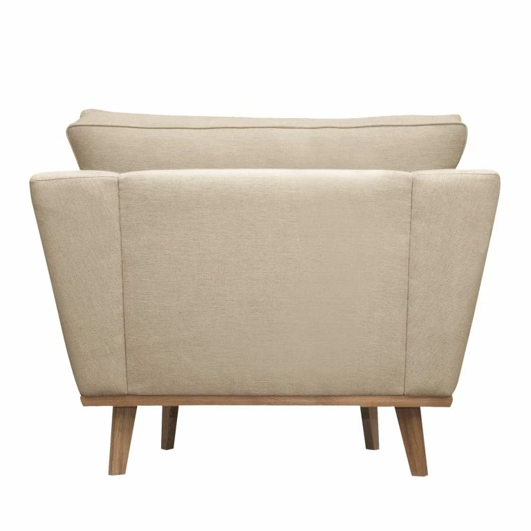 Loftscape Mørteens Fauteuil Lauwe I – Tissu – Crème – Sans Repose-pieds
