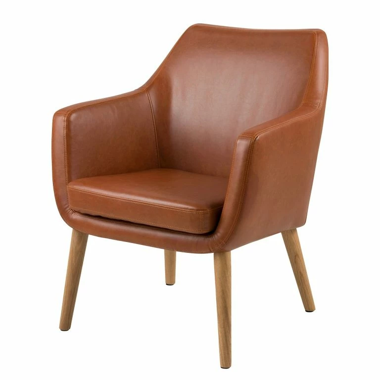 loftscape Mørteens Fauteuil Nicholas – Imitation cuir
