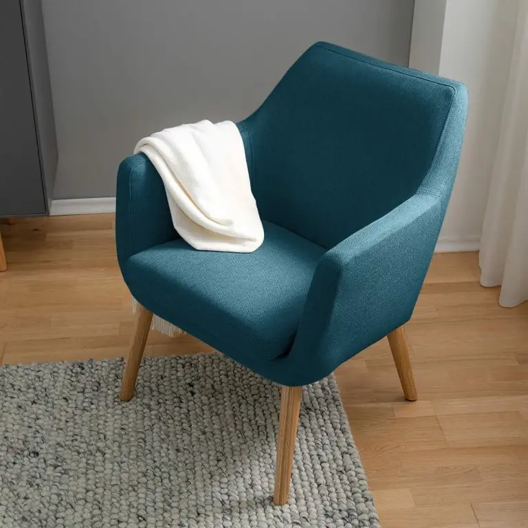 Loftscape Mørteens Fauteuil Nicholas – Tissu – Bleu Jean