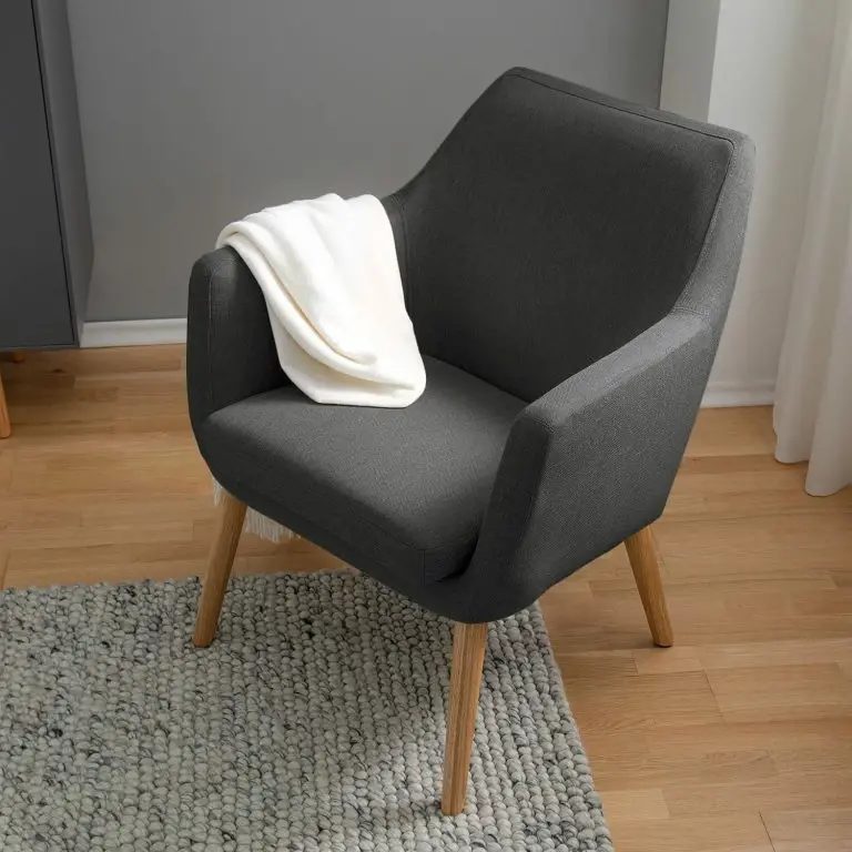 Loftscape Mørteens Fauteuil Nicholas – Tissu – Gris Foncé