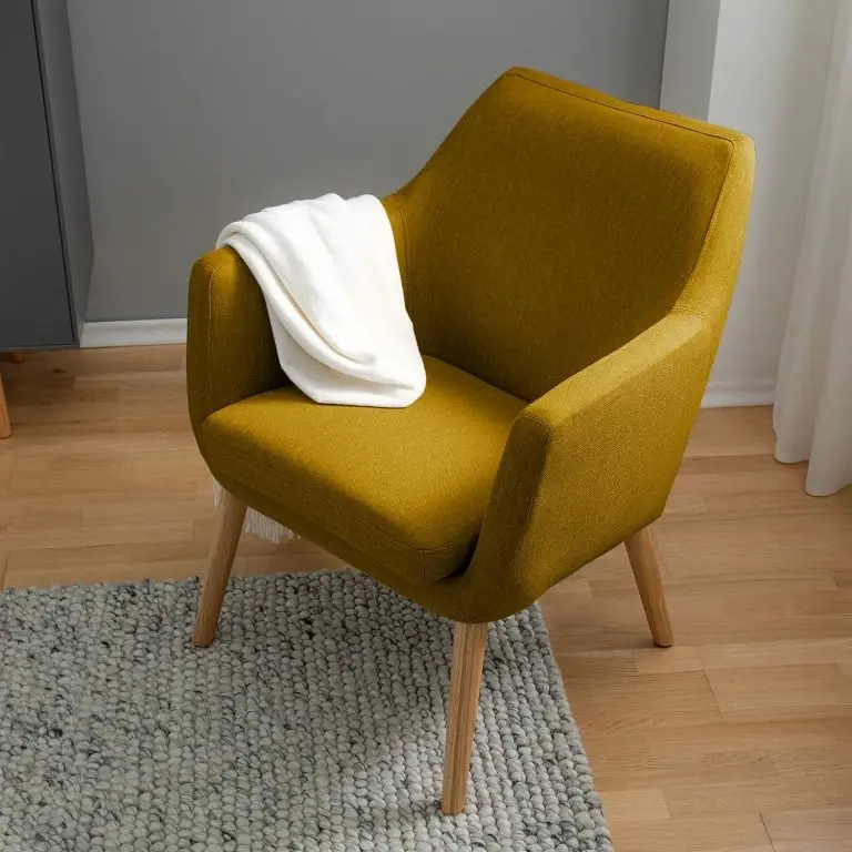 Loftscape Mørteens Fauteuil Nicholas – Tissu – Jaune Curry