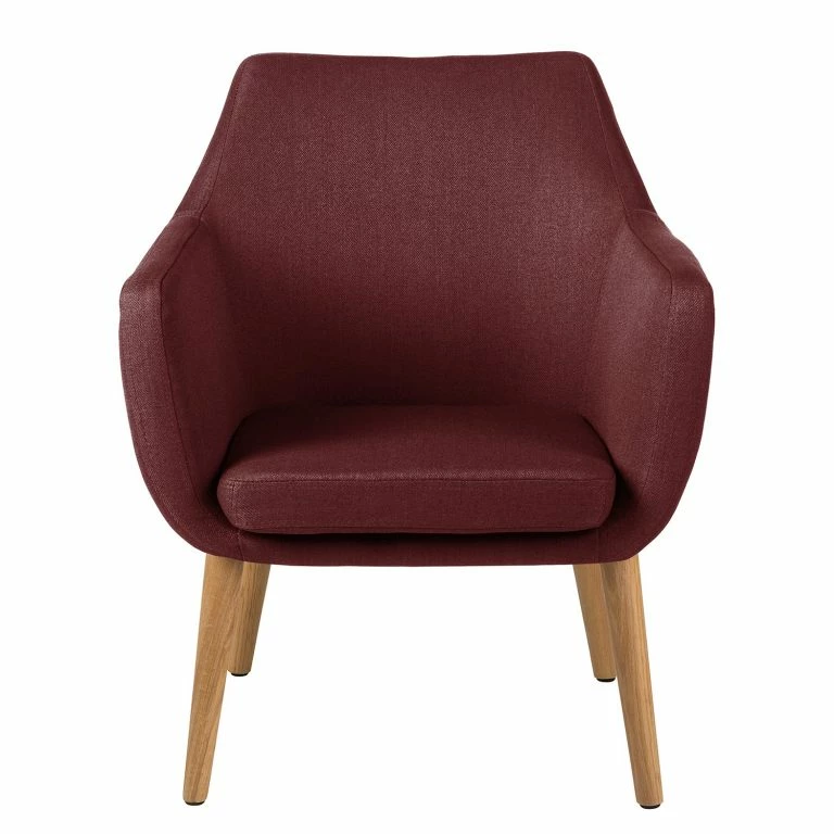 Loftscape Mørteens Fauteuil Nicholas – Tissu – Rouge Foncé