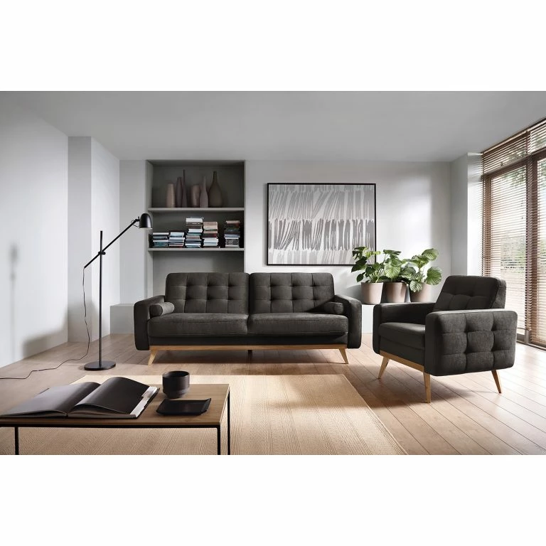 Loftscape Mørteens Fauteuil Oravi – Velours – Marron Foncé