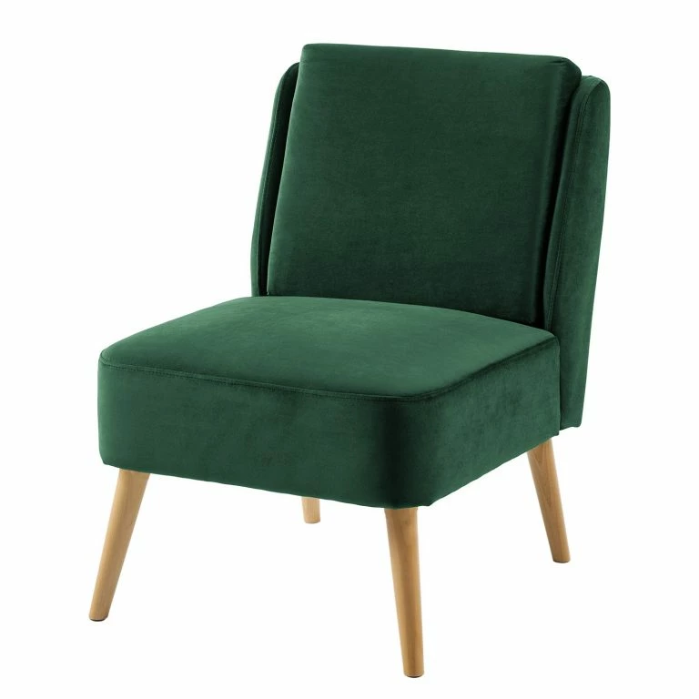 loftscape Mørteens Fauteuil Papicu – Velours – Vert foncé