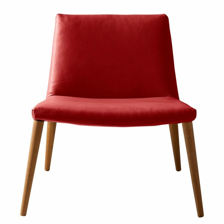 Loftscape Mørteens Fauteuil Sonka – Cuir Véritable – Rouge