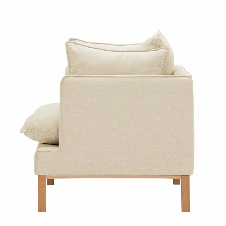 Loftscape Mørteens Fauteuil Sulviken – Tissu Dona : Beige Clair