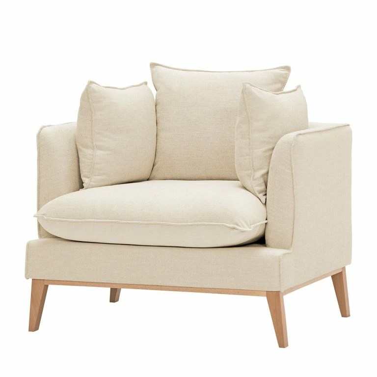 loftscape Mørteens Fauteuil Sulviken – Tissu Dona : Beige clair