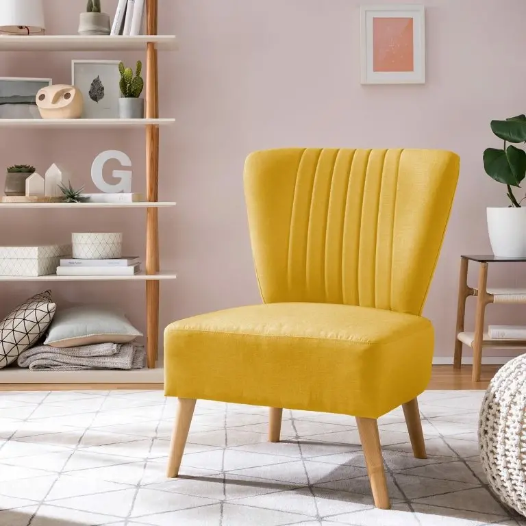 Loftscape Mørteens Fauteuil Volos – Tissage à Plat – Jaune