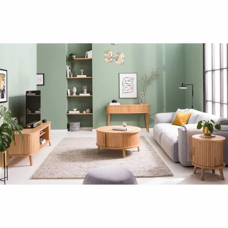 Loftscape Mørteens Meuble TV Hanck – Partiellement En Chêne Massif