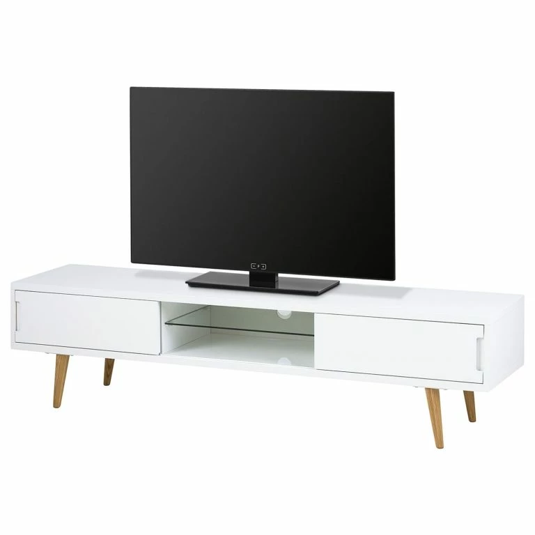 loftscape Mørteens Meuble TV Roskilde – Frêne partiellement massif Blanc