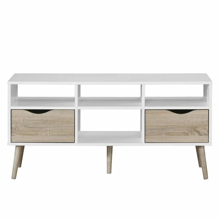 Loftscape Mørteens Meuble TV Sunndal I – Partiellement En Caoutchouc Massif