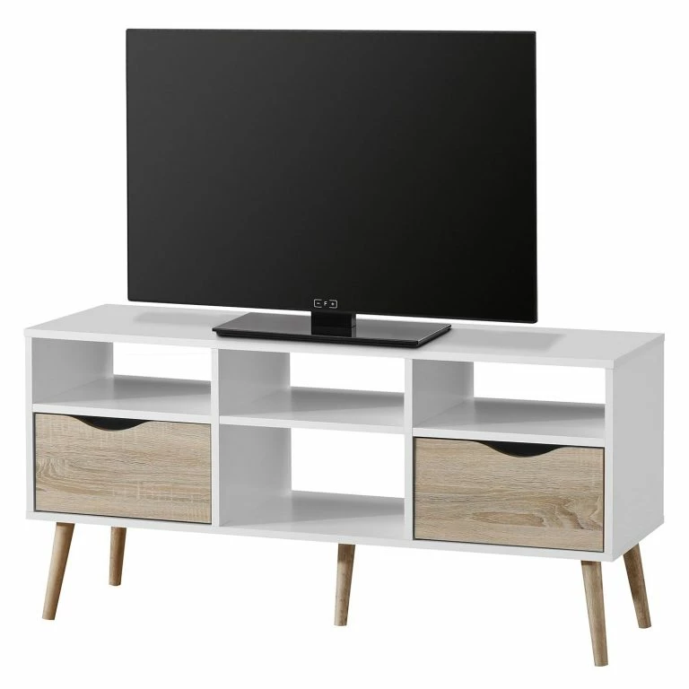 loftscape Mørteens Meuble TV Sunndal I – Partiellement en caoutchouc massif