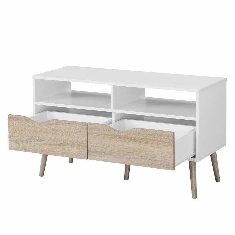 Loftscape Mørteens Meuble TV Sunndal III – Partiellement En Caoutchouc Massif