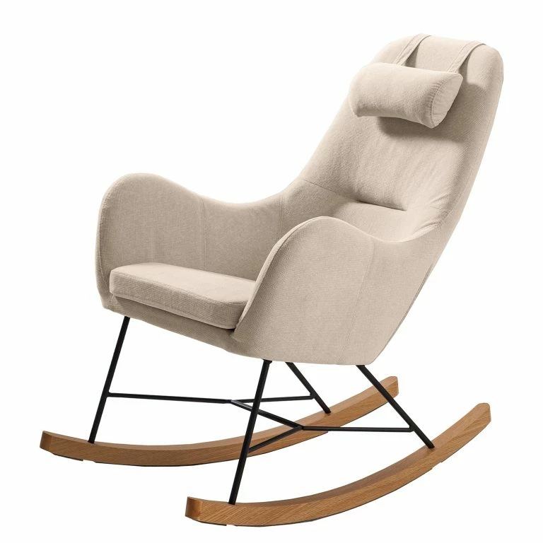 loftscape Mørteens Rocking chair Harpster – Tissu – Cappuccino
