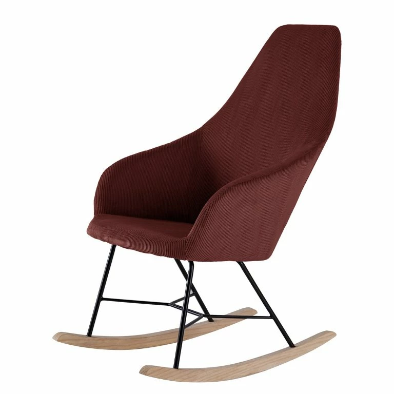 loftscape Mørteens Rocking chair Kumia II – Velours – Bordeaux