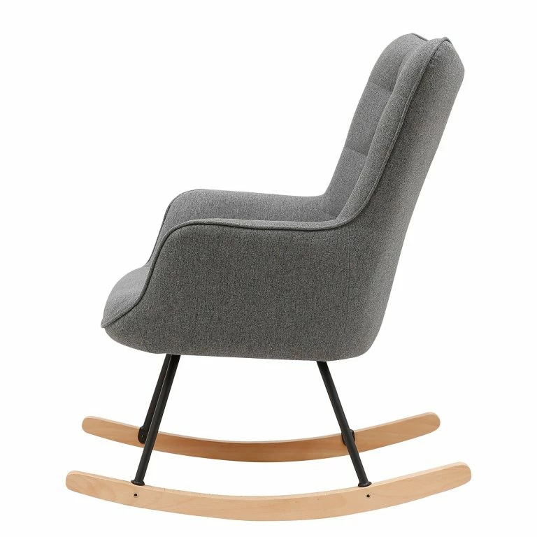 Loftscape Mørteens Rocking Chair Vessey I – Tissu – Gris