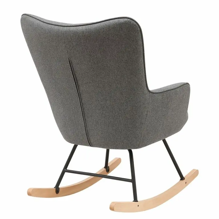 Loftscape Mørteens Rocking Chair Vessey I – Tissu – Gris