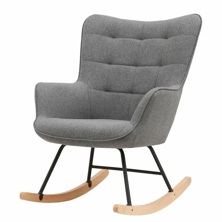 loftscape Mørteens Rocking chair Vessey I – Tissu – Gris