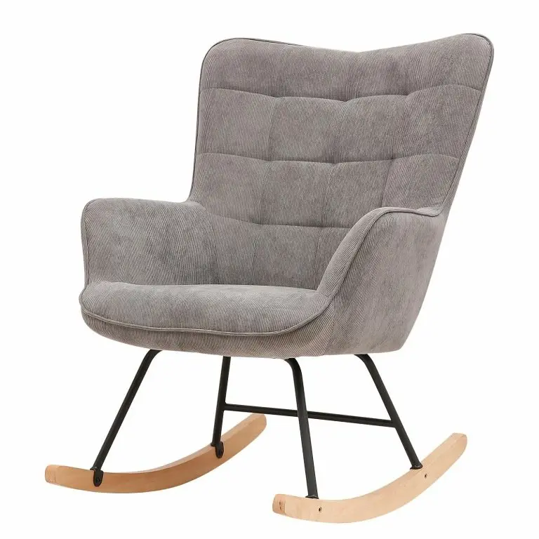 loftscape Mørteens Rocking chair Vessey II – Velours côtelé – Cappuccino