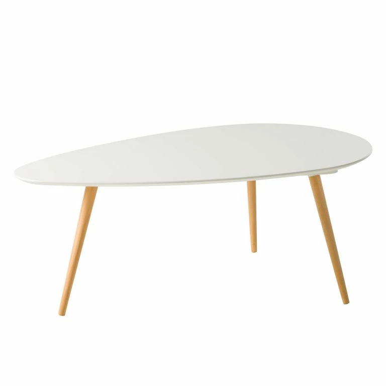 Loftscape Mørteens Table Basse Lilja I (lot De 2) – Partiellement En Hêtre Massif – Blanc Mat