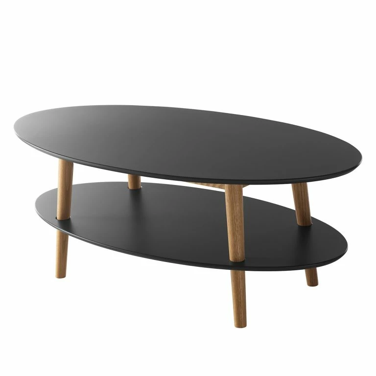 loftscape Mørteens Table basse Lindholm – Partiellement en chêne massif – Gris