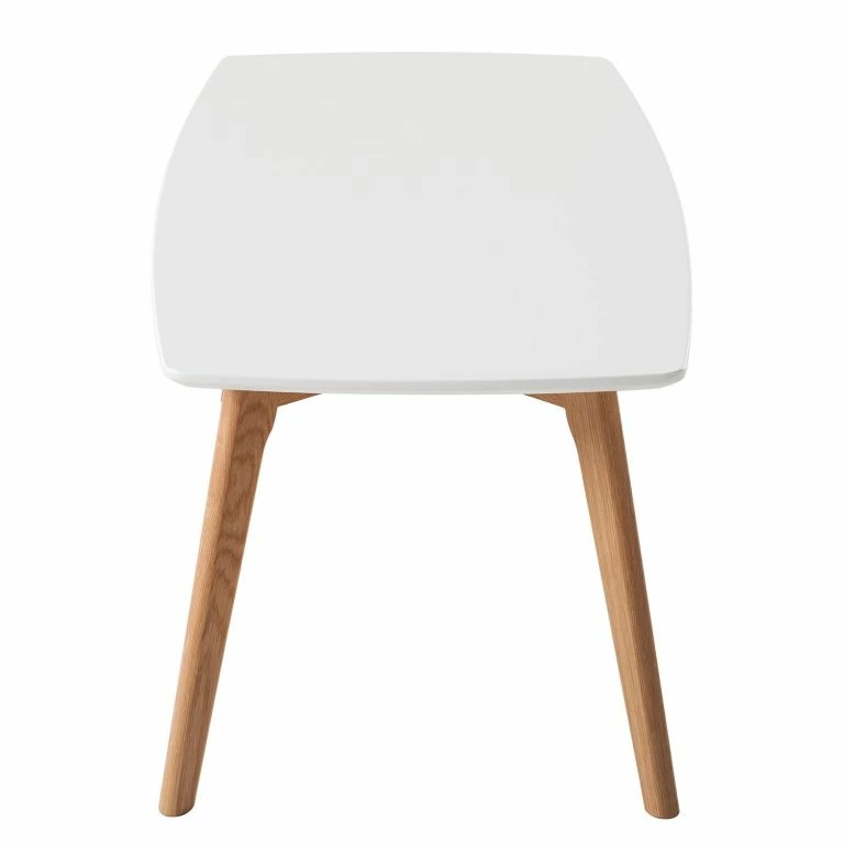 Loftscape Mørteens Table Basse Obory – Chêne Partiellement Massif – Blanc / Chêne