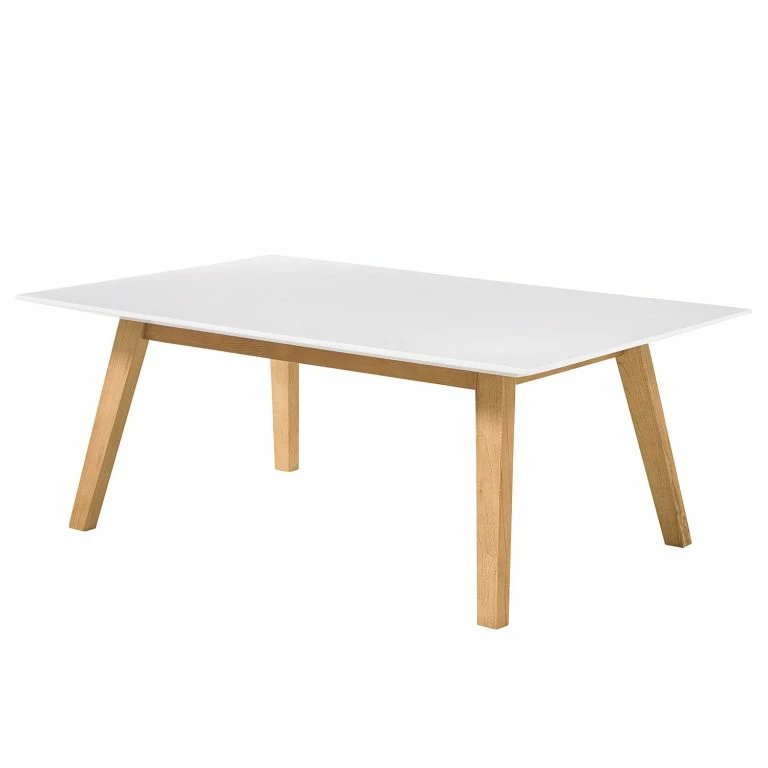 loftscape Mørteens Table basse Tenabo – Partiellement en chêne massif – Chêne / Blanc
