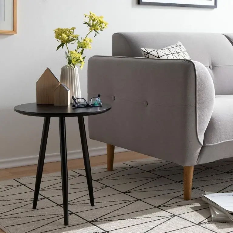 Loftscape Mørteens Table D’appoint Kitt S – Imitation Chêne Noir / Noir