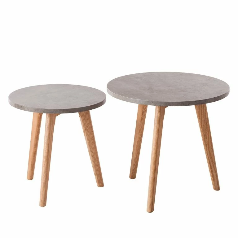 Loftscape Mørteens Table Dappoint Nilla II (2 éléments) – Imitation Béton