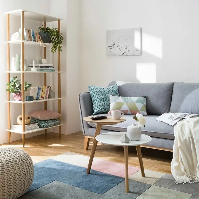 Loftscape Mørteens Table D’appoint Wolka – Chêne Partiellement Massif – Chêne / Blanc