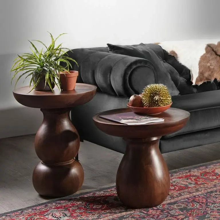 Loftscape Naturoo Bout De Canapé Brookwood I – Manguier Massif – Manguier Foncé