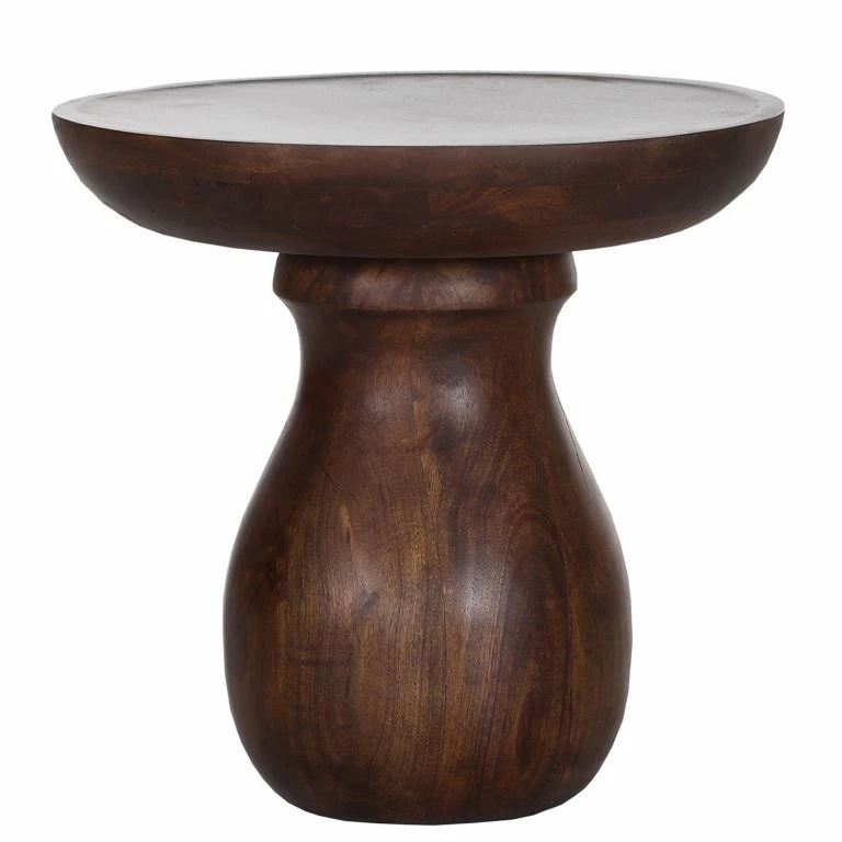 loftscape Naturoo Bout de canapé Brookwood I – Manguier massif – Manguier foncé