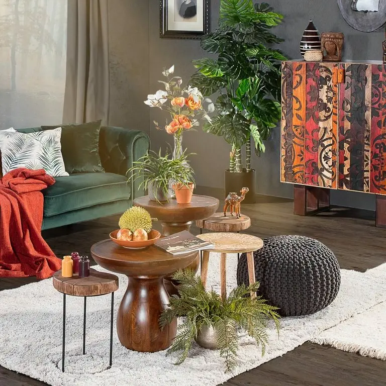 Loftscape Naturoo Bout De Canapé Brookwood II – Manguier Massif – Manguier Foncé