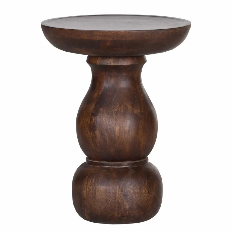 loftscape Naturoo Bout de canapé Brookwood II – Manguier massif – Manguier foncé