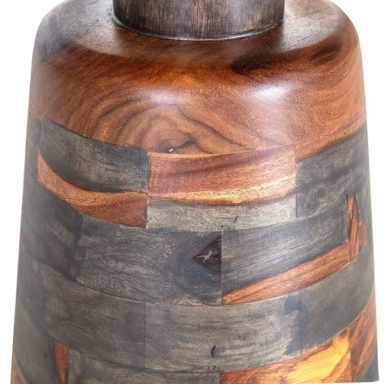 Loftscape Naturoo Bout De Canapé Brookwood V – Placage En Pierre Véritable / Sheesham Massif – Sheesham / Sheesham Bleu Gris