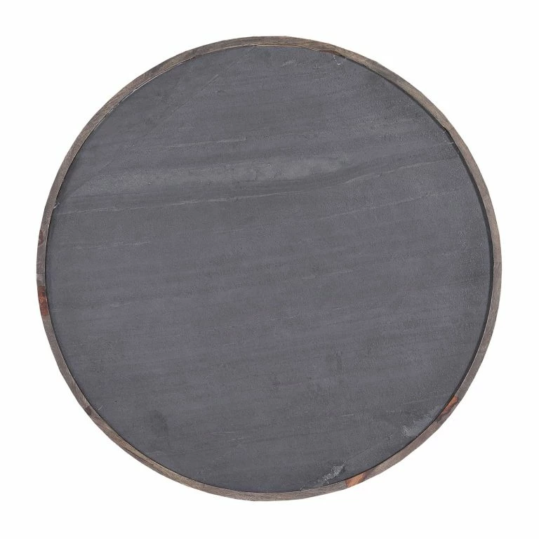 Loftscape Naturoo Bout De Canapé Brookwood VI – Placage En Pierre Véritable / Sheesham Massif – Sheesham / Sheesham Bleu Gris