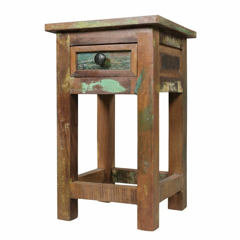 Loftscape Naturoo Bout De Canapé Loubille – Manguier Massif – Manguier / Bleu