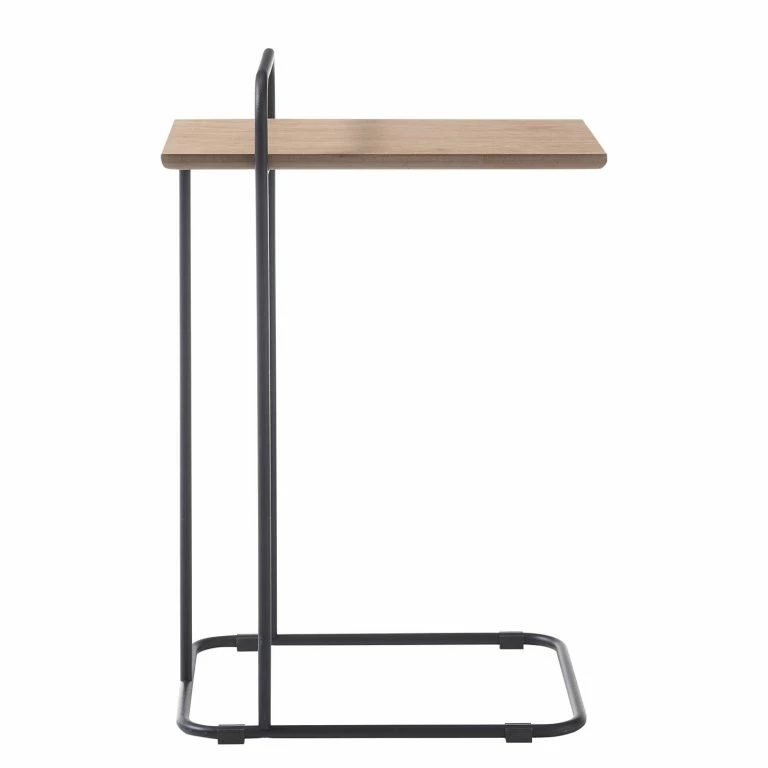 Loftscape Naturoo Bout De Canapé Mustvee – Placage En Bois Véritable / Métal