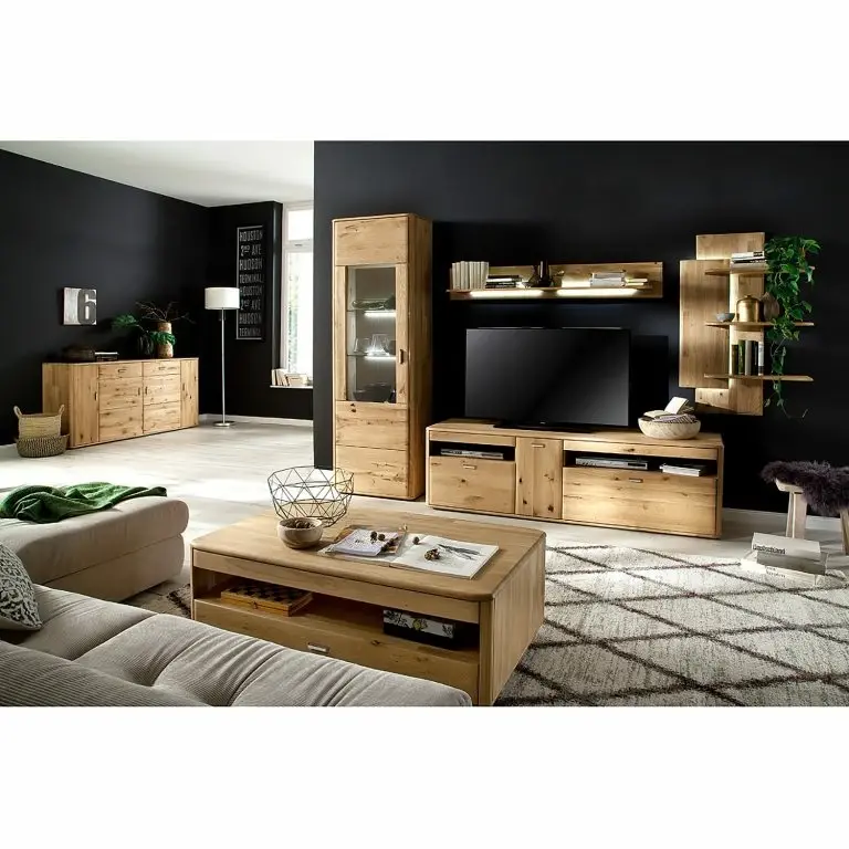 Loftscape Naturoo Buffet Forge II – Partiellement En Chêne Massif – Chêne De Poutre Bianco / Imitation Chêne Bianco