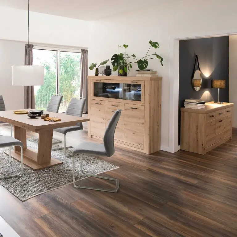 Loftscape Naturoo Buffet Mendes – Imitation Planches De Chêne / Anthracite