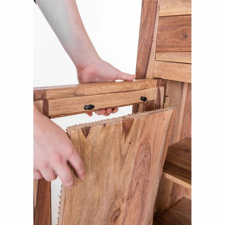 Loftscape Naturoo Buffet Nyack – Manguier Massif / Vannerie – Manguier / Doré