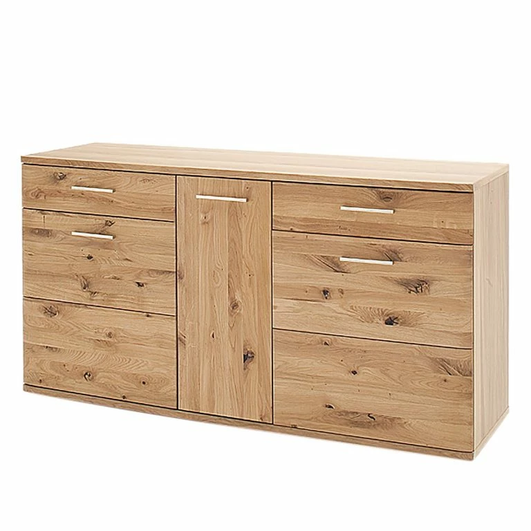 loftscape Naturoo Buffet Ristiina I – Partiellement en chêne massif – Chêne Bianco / Imitation chêne Bianco