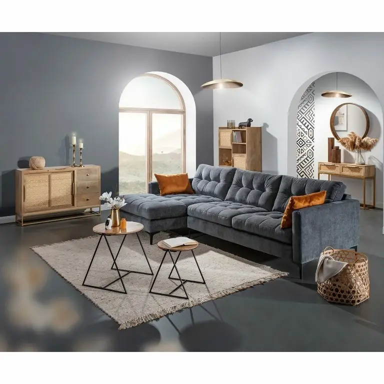 Loftscape Naturoo Buffet Rumilly – Tressage En Rotin / Manguier Massif