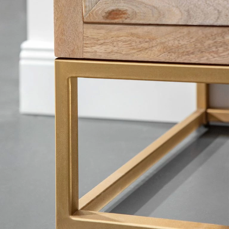 Loftscape Naturoo Commode Rumilly II – Tressage En Rotin / Manguier Massif