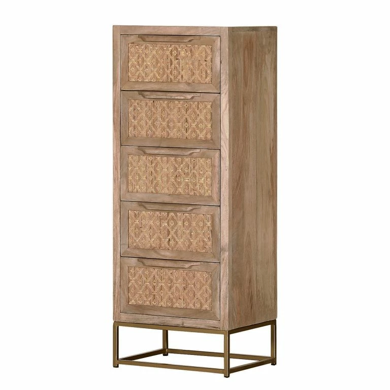 loftscape Naturoo Commode Rumilly II – Tressage en rotin / Manguier massif